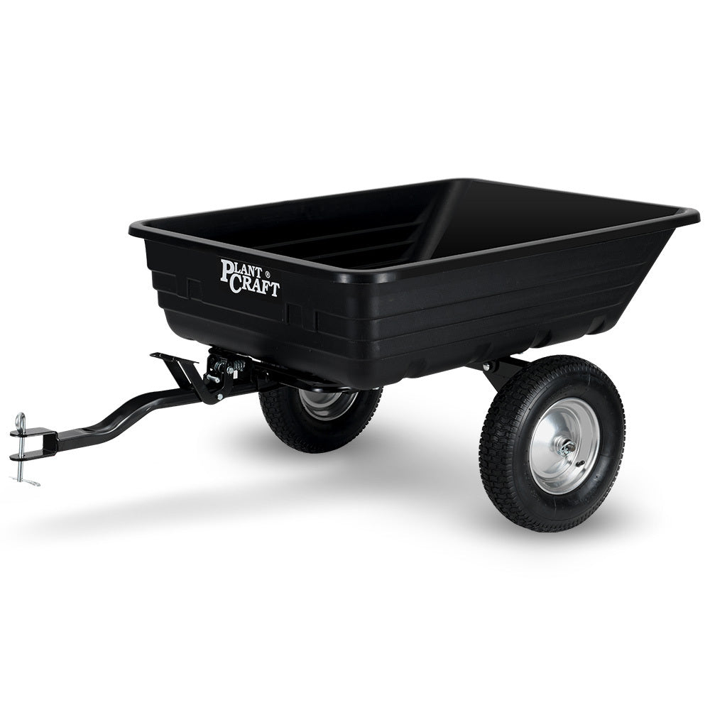 PlantCraft Heavy Duty Poly Dump Cart 272kg Tipper Trailer 16-Inch Tyres