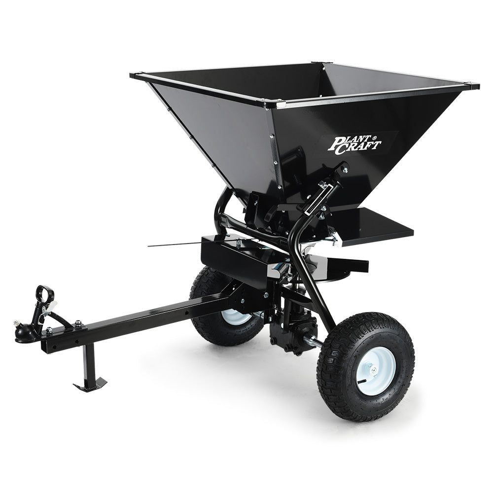 PlantCraft 160L Tow-Behind Broadcast Spreader Heavy Duty 158kg Load
