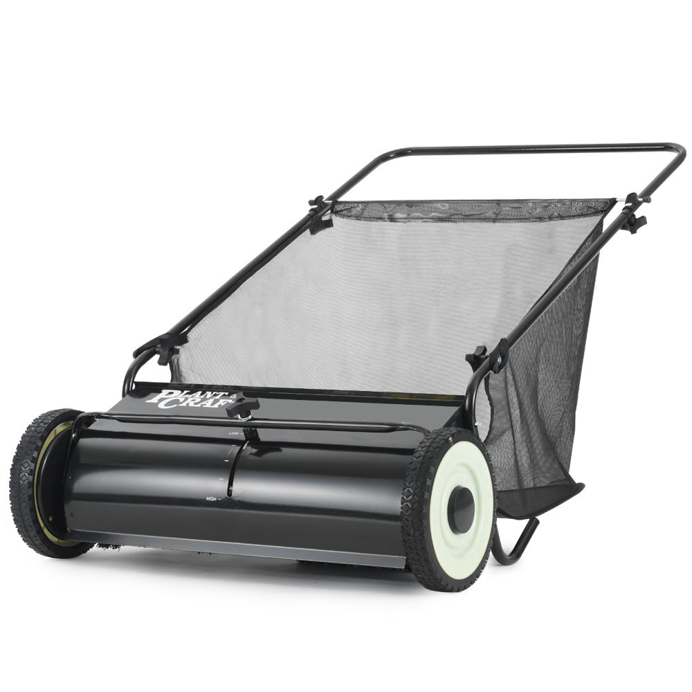 PlantCraft 66cm Push Lawn Sweeper 200L Leaf Collector
