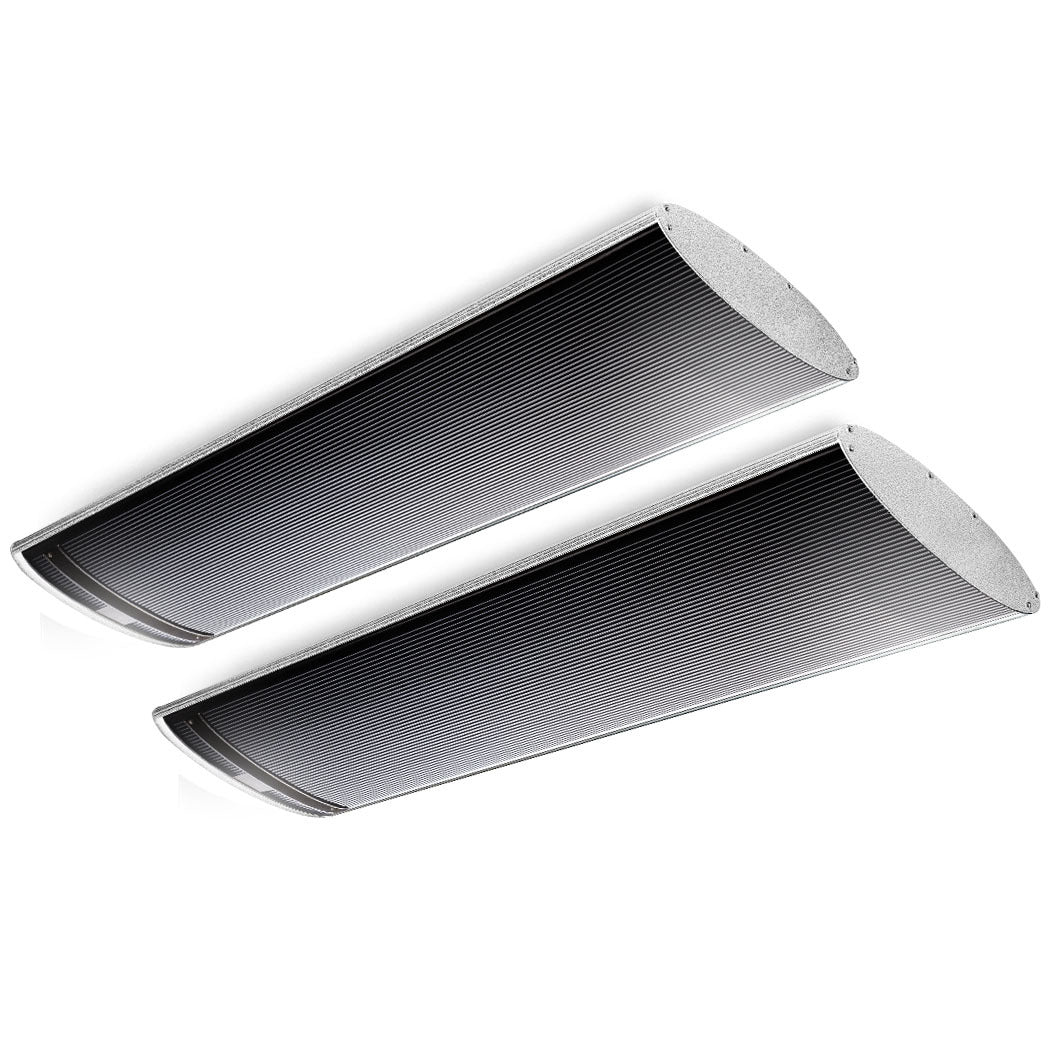 Spectra 24 Outdoor Radiant Strip Heater 2x2000W Black