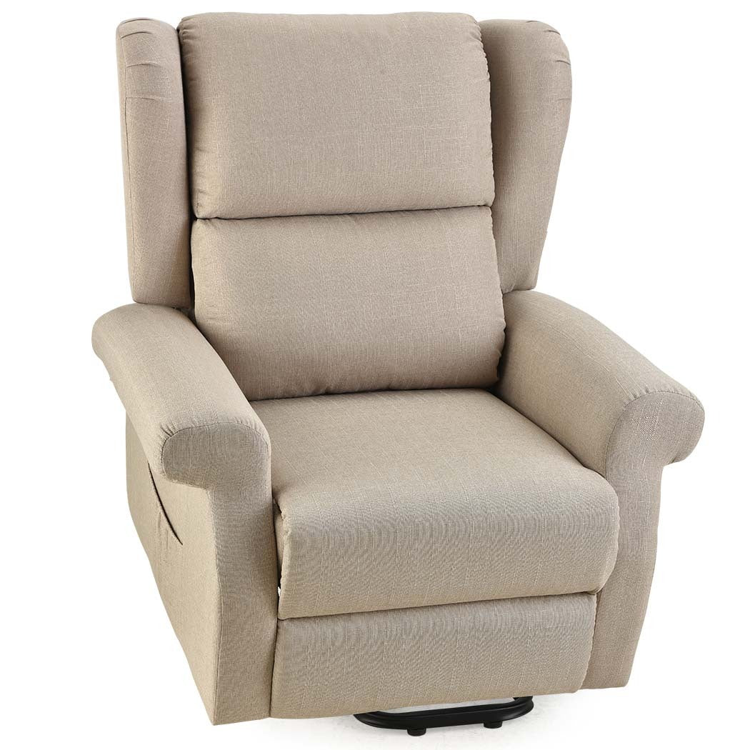 FORTIA Recliner Lift Chair Electric Massage Heat Therapy Beige