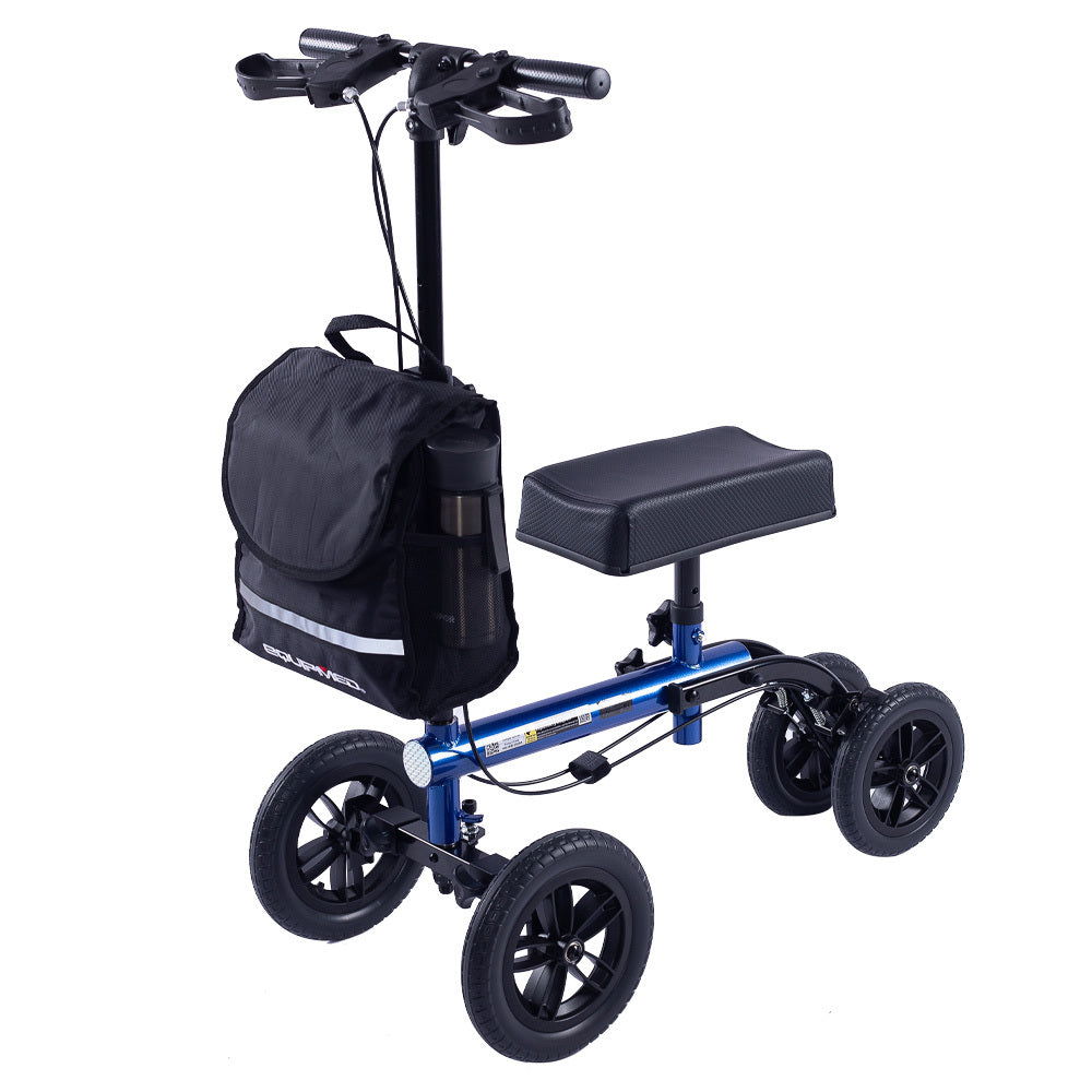 Easy-Roller Knee Scooter Walker 10" Tyres Dual Brakes Blue