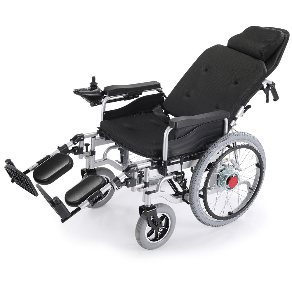 PowerCruise XL Electric Wheelchair Bariatric Recline Long Range Black