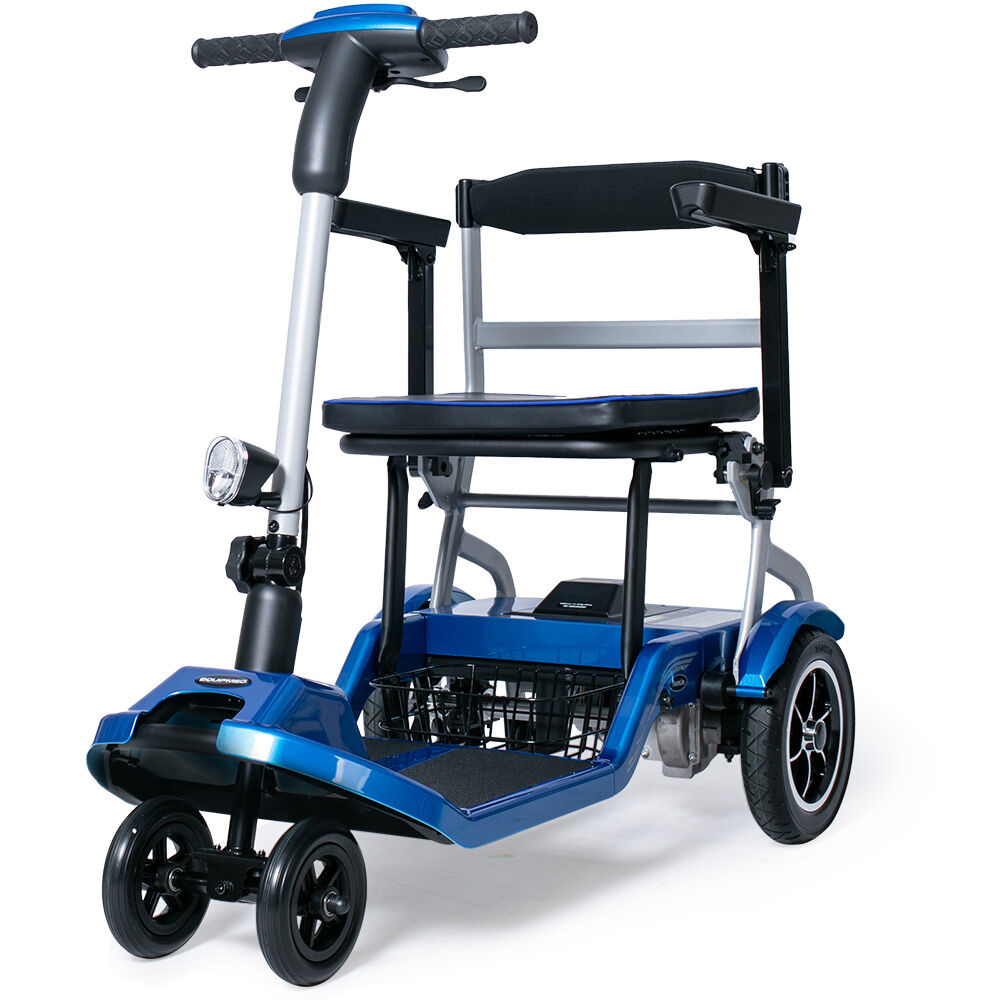 PacerLite Lightweight Folding Electric Mobility Scooter 19kg Blue