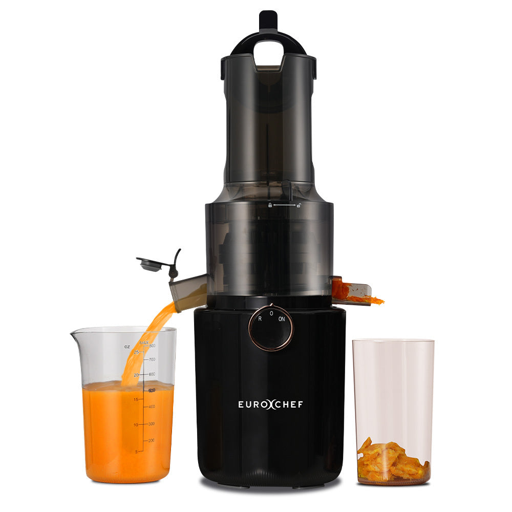 EuroChef Cold Press Juicer 200W Large Chute Charcoal Grey