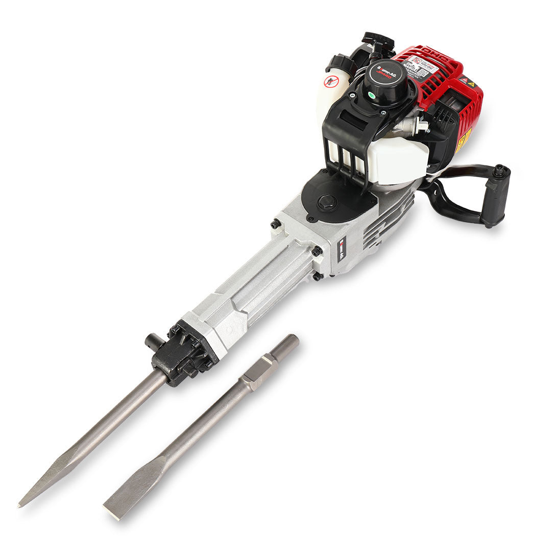 JP440 4-Stroke Petrol Jackhammer 40cc with Chisels and Carry Bag