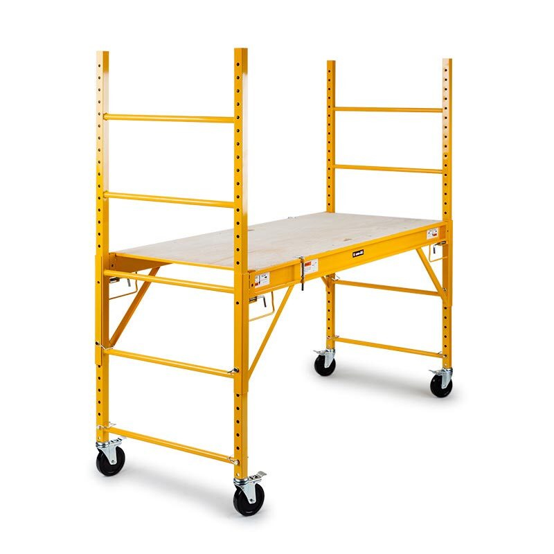 Baumr-AG 450kg Mobile Scaffold Platform Adjustable Yellow