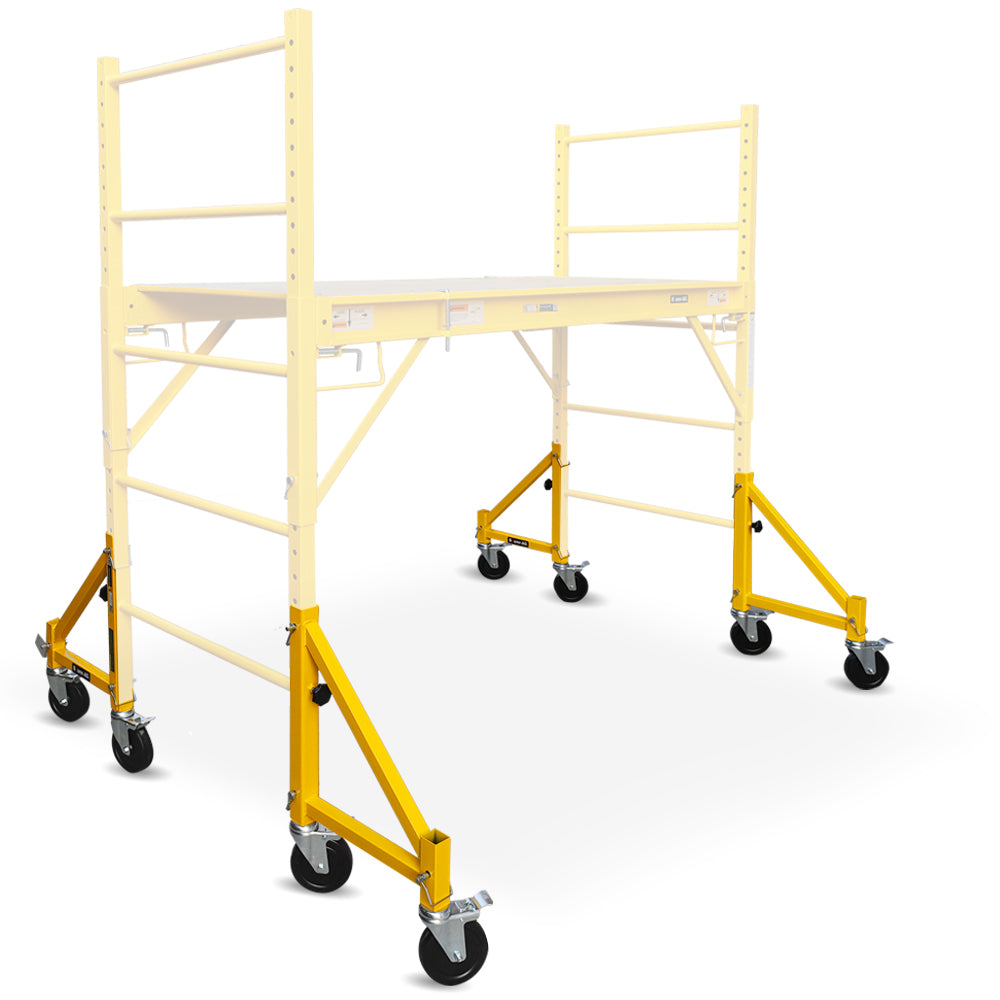 Outrigger Wheel Set 4pc Adjustable Mobile Scaffolding Baumr-AG