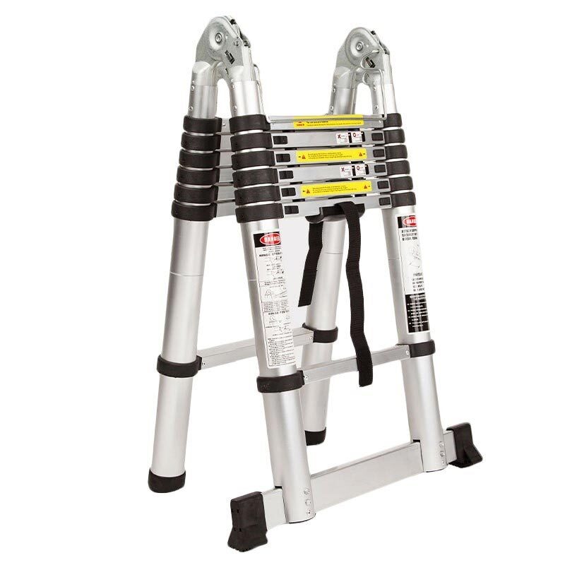 Bullet 4.4m Aluminium Telescopic Folding Ladder Extension Steps