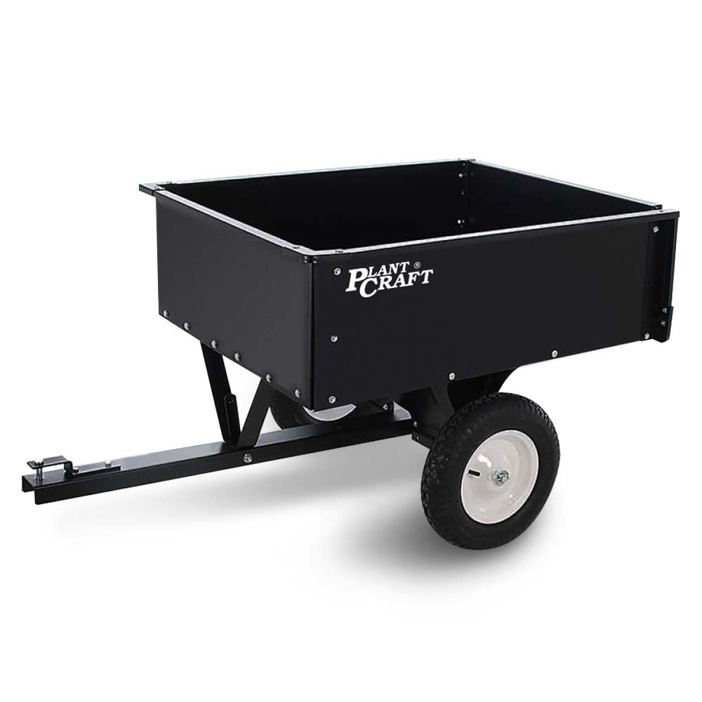 PlantCraft 270kg Metal Dump Cart Tow Behind Mower