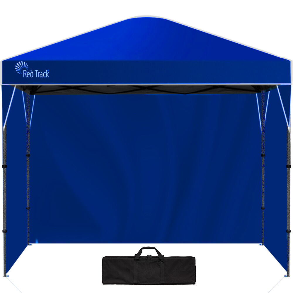 Red Track 3.6x2.2m Folding Gazebo Portable Marquee Navy Blue
