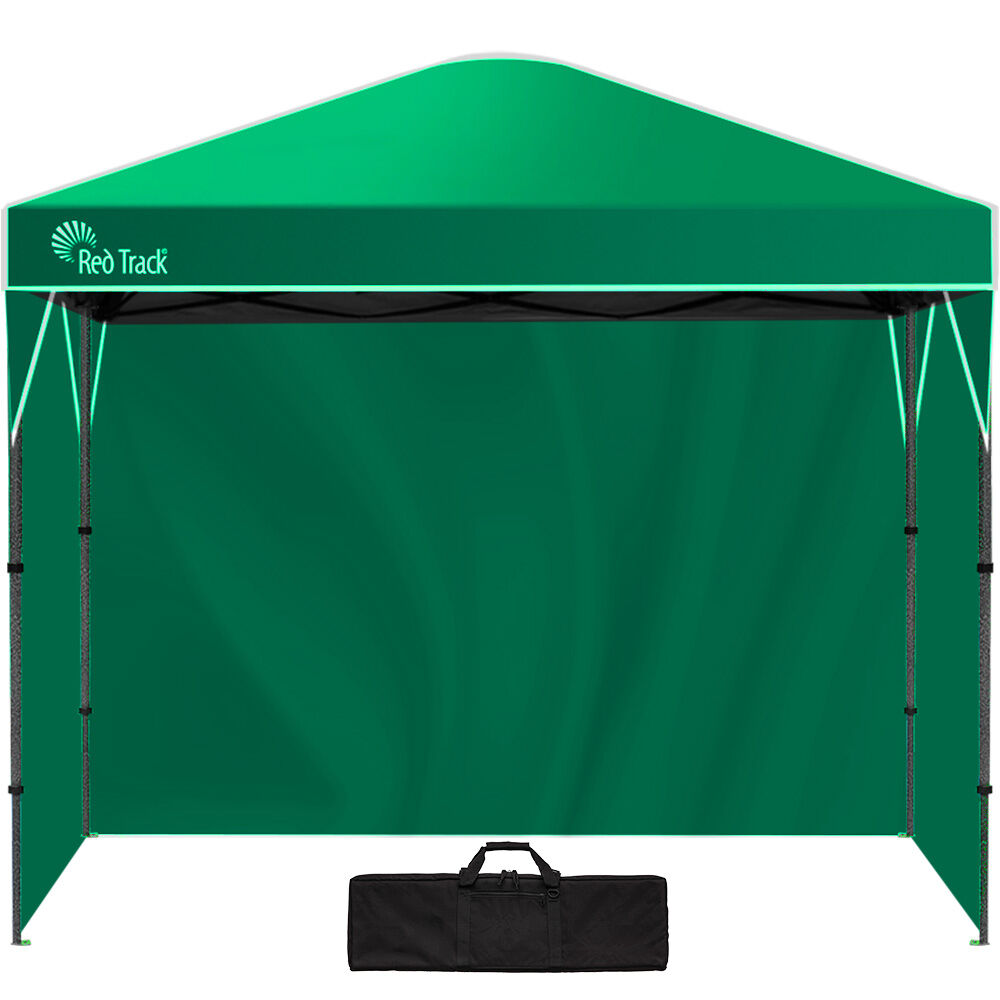 Red Track 3.6x2.2m Folding Gazebo Green Popup Marquee with Walls