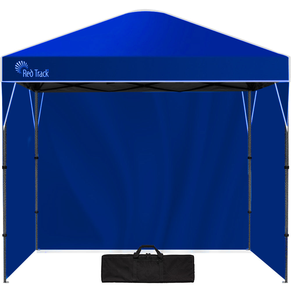 Red Track 3x3m Folding Gazebo Navy Blue Portable Popup Marquee with Walls