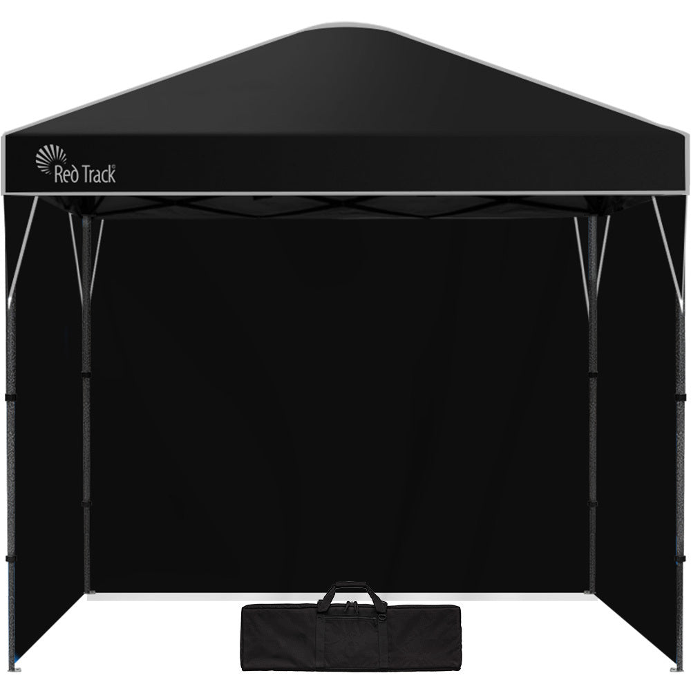 Red Track 3x3m Portable Folding Gazebo Black with Walls
