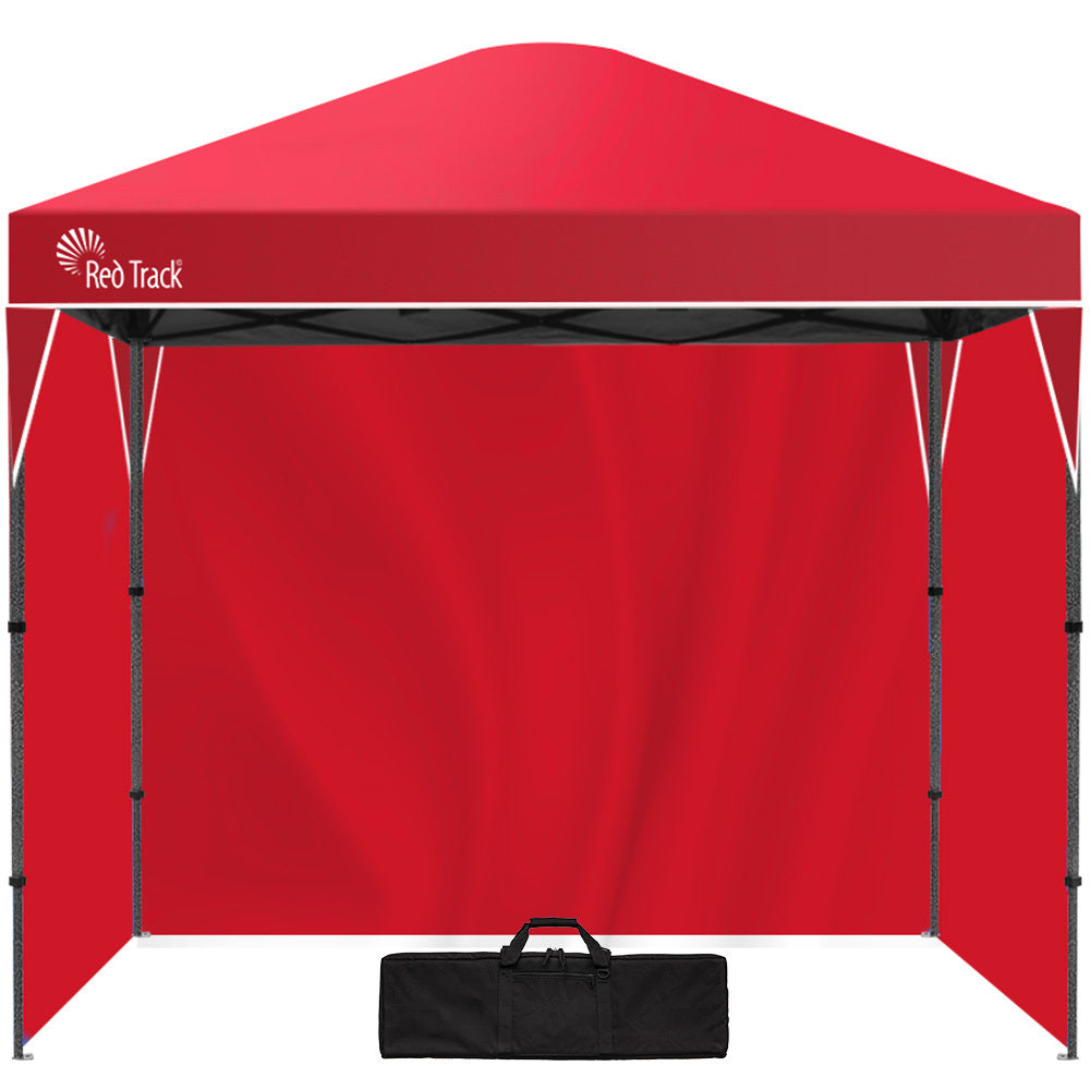 Red Track 3x3m Portable Gazebo Red Popup Marquee with Walls