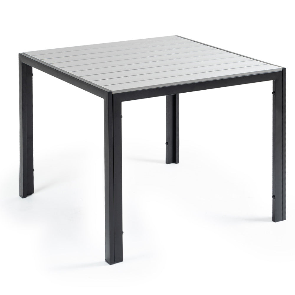 Fortia 90x90cm Square Outdoor Dining Table Black/Grey