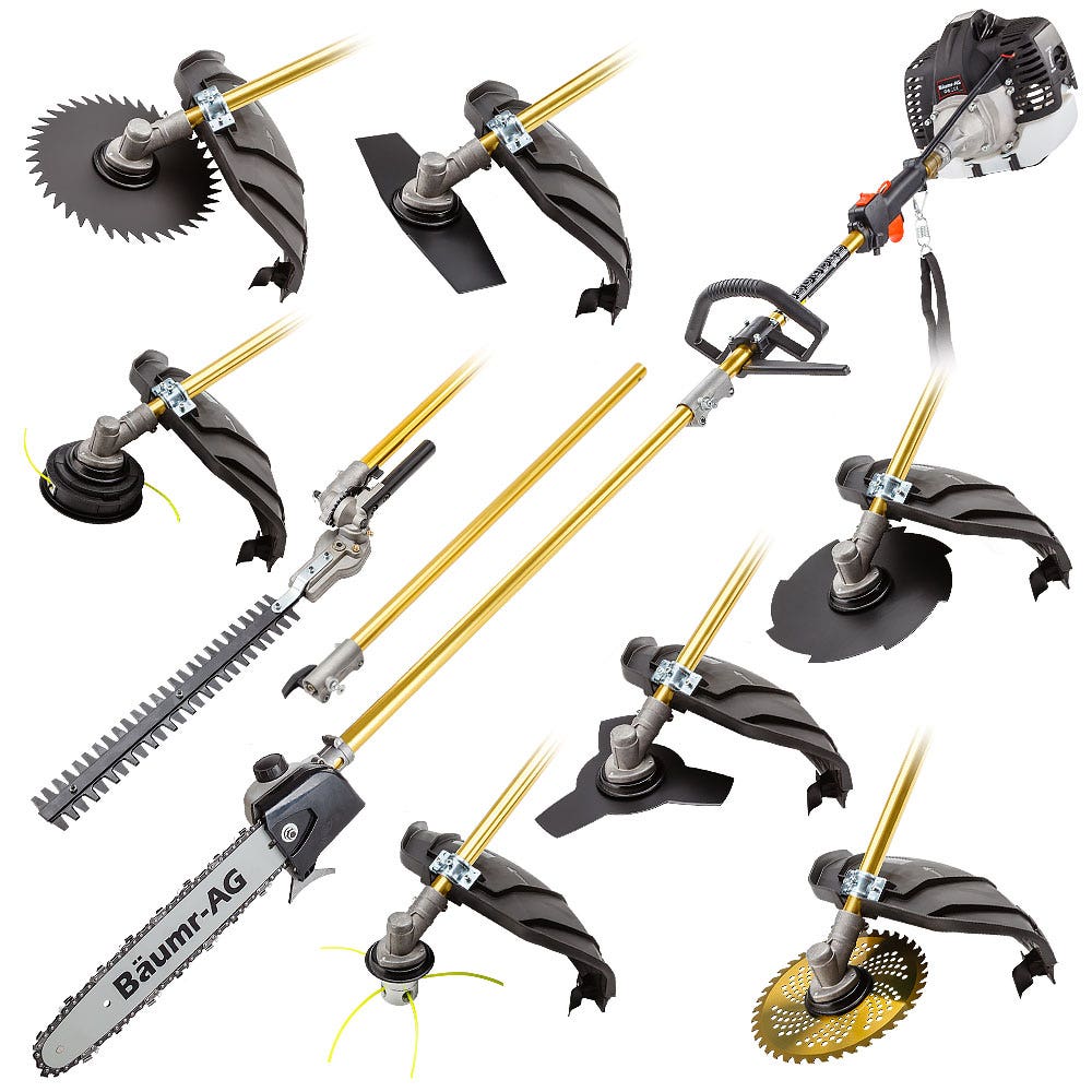 SMX920 65cc 9-in-1 Garden Multi-Tool Chainsaw Hedge Trimmer Brush Cutter