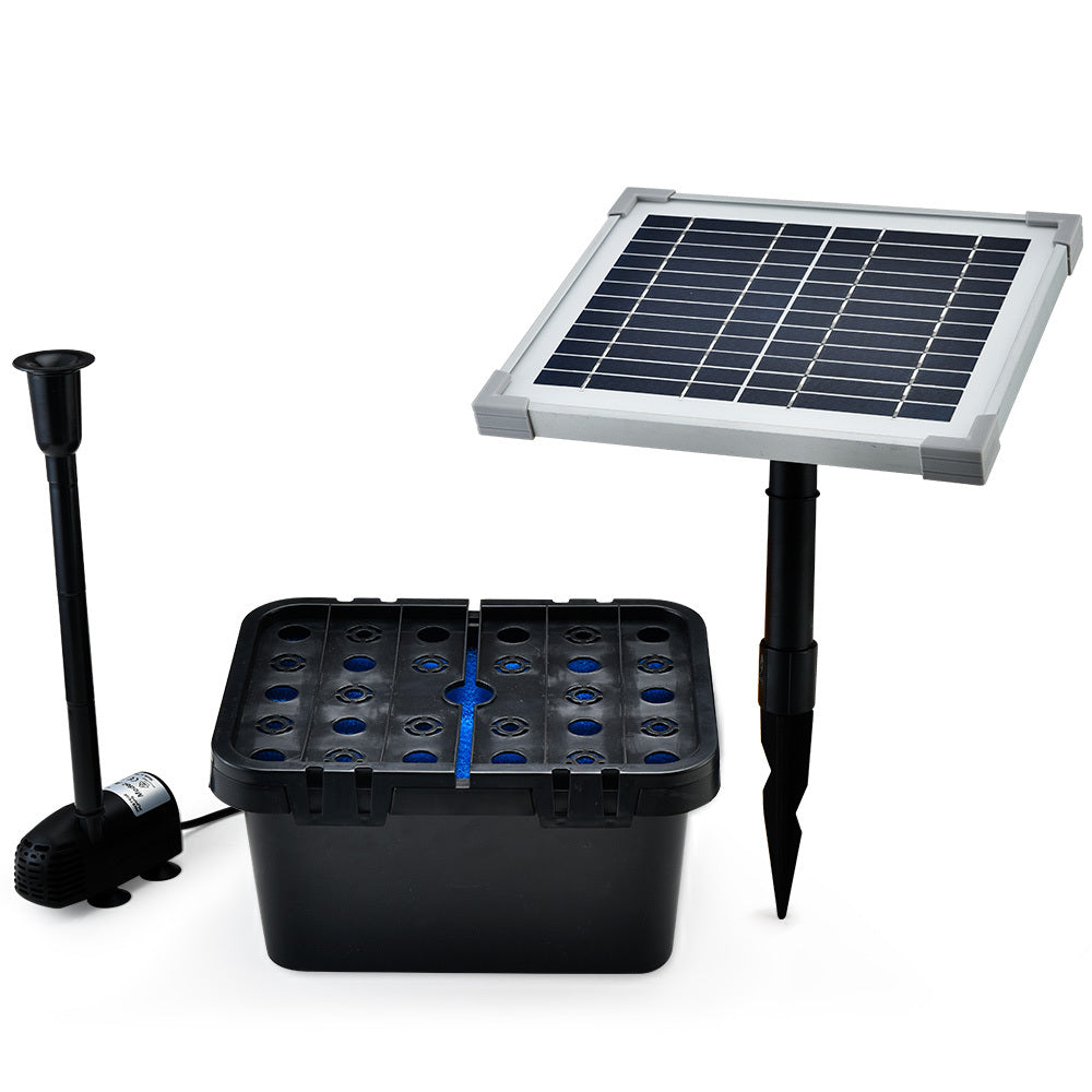 Solar Pond Fountain Kit 5W with Eco Filter, Protege