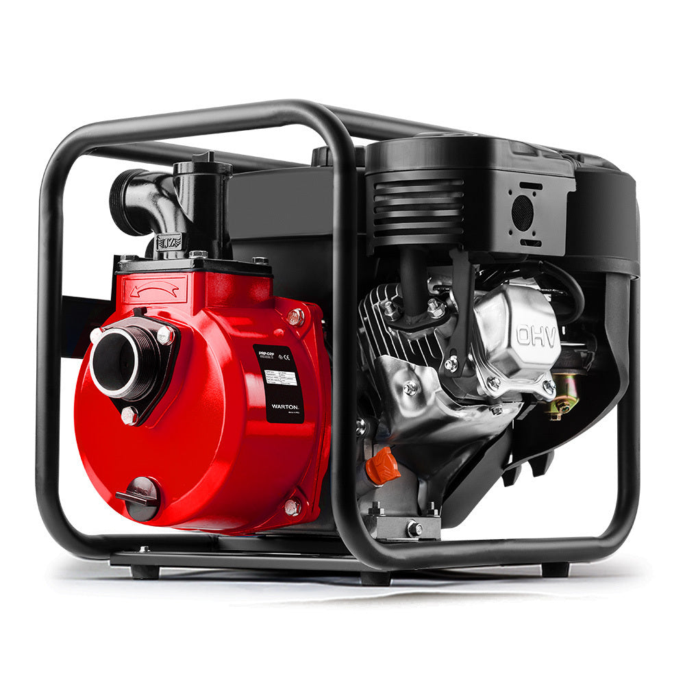 Warton 8HP 2-Inch Petrol Water Transfer Pump High Flow