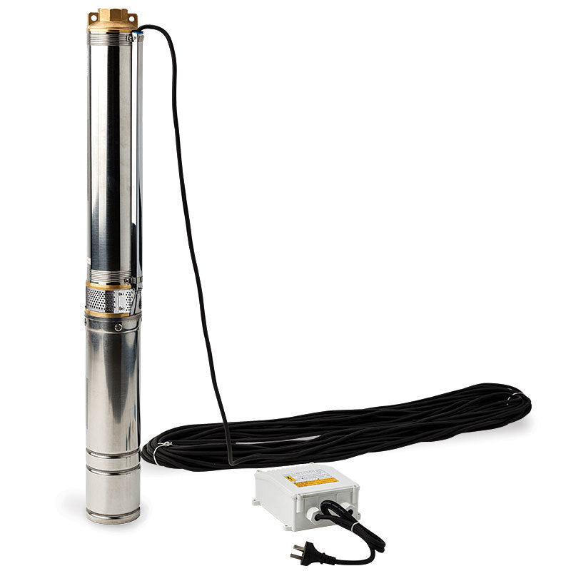 1HP Stainless Steel Submersible Bore Pump, 240V, 83L/min – Protege