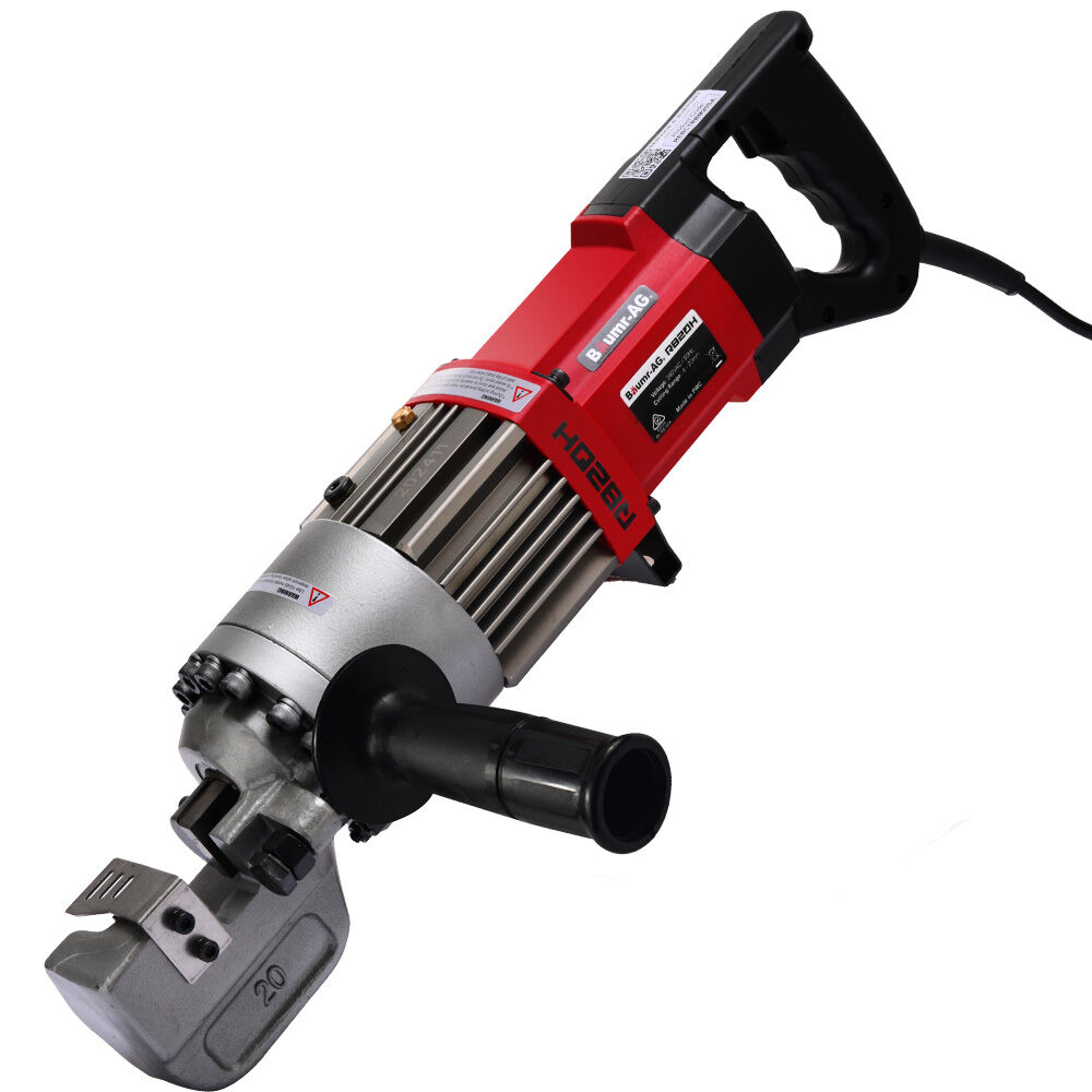 Baumr-AG 1000W Electric Hydraulic Rebar Cutter 4-20mm Heavy-Duty