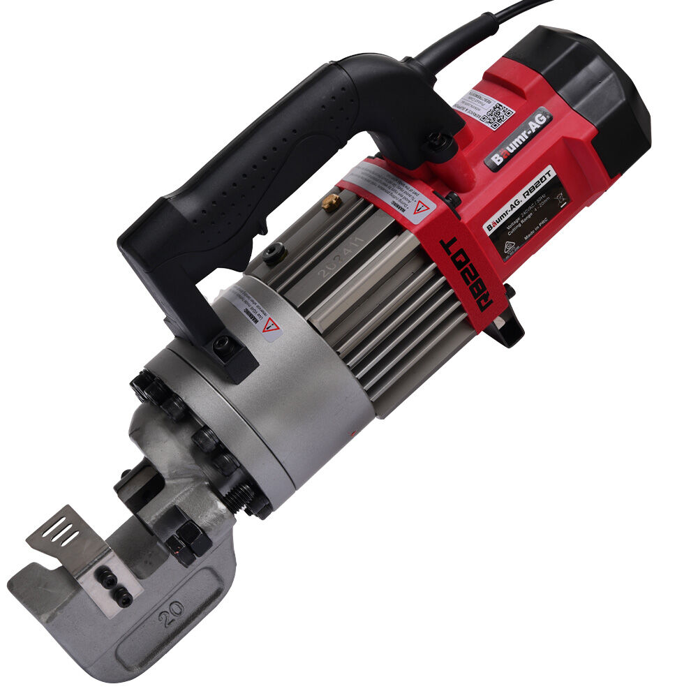 RB20T 4-20mm Electric Hydraulic Rebar Cutter 1000W with Carry Case