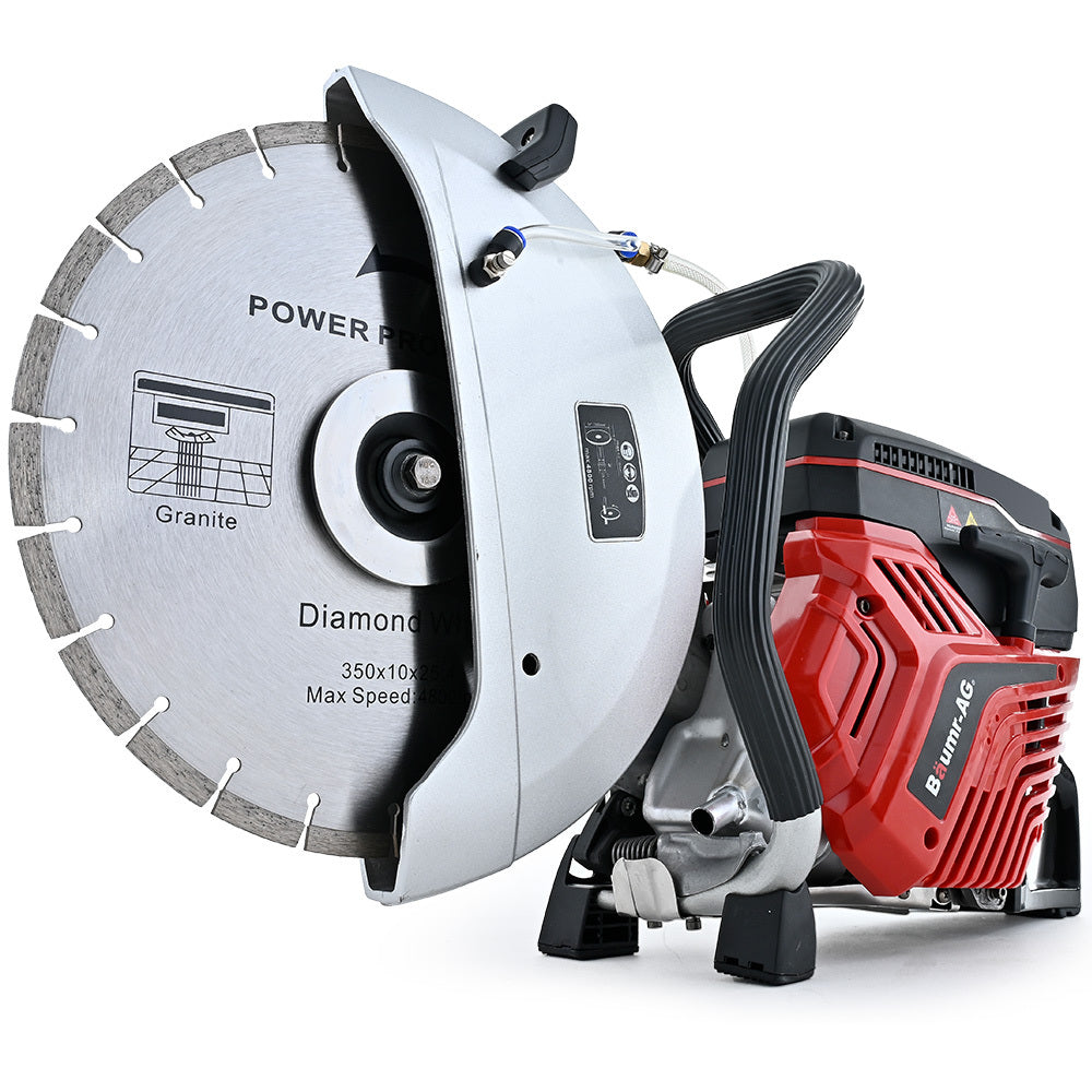 CSP-800 350mm Concrete Demolition Saw 74cc Wet/Dry Cutting Anti-Vibration