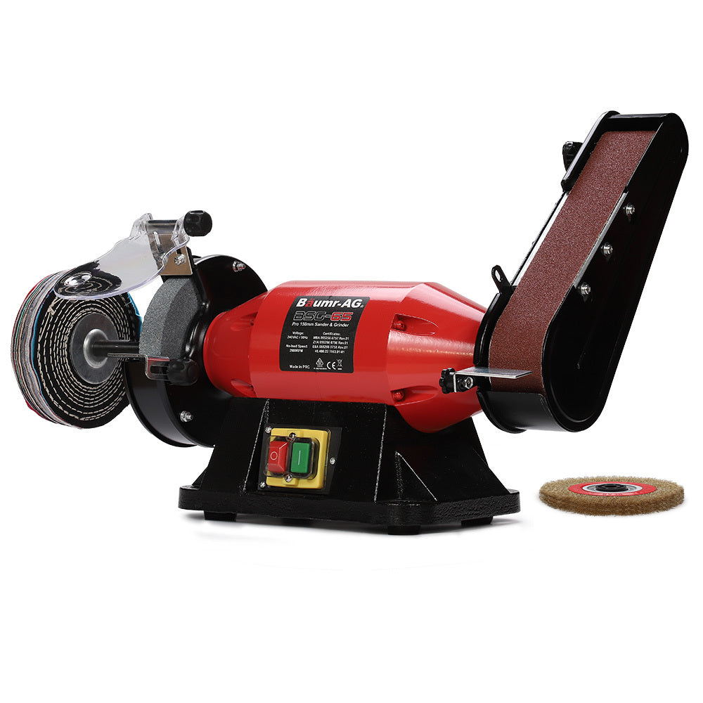 BSG-65 150mm Bench Grinder Sander Polisher Combo 520W