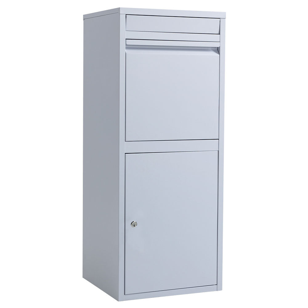 Fortia Freestanding Parcel Post Box Light Grey