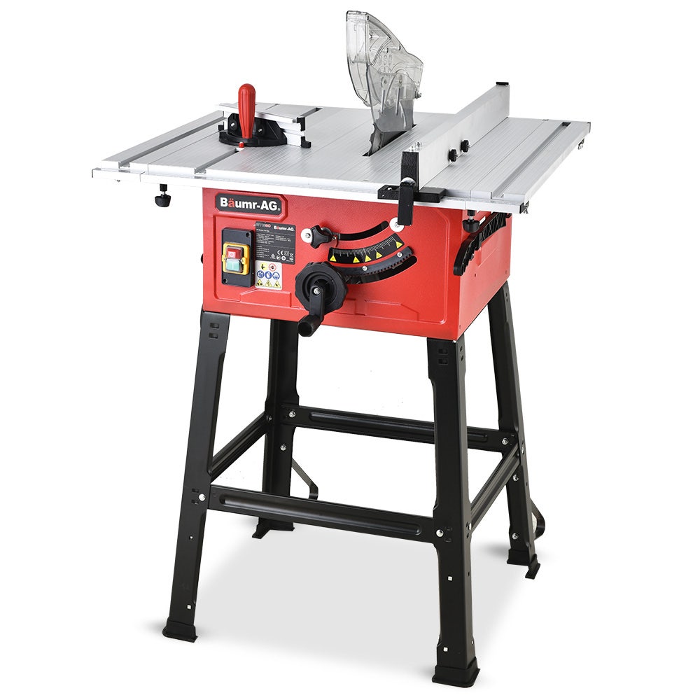 Baumr-AG 254mm Table Saw 2000W Laser Guide Extendable Stand