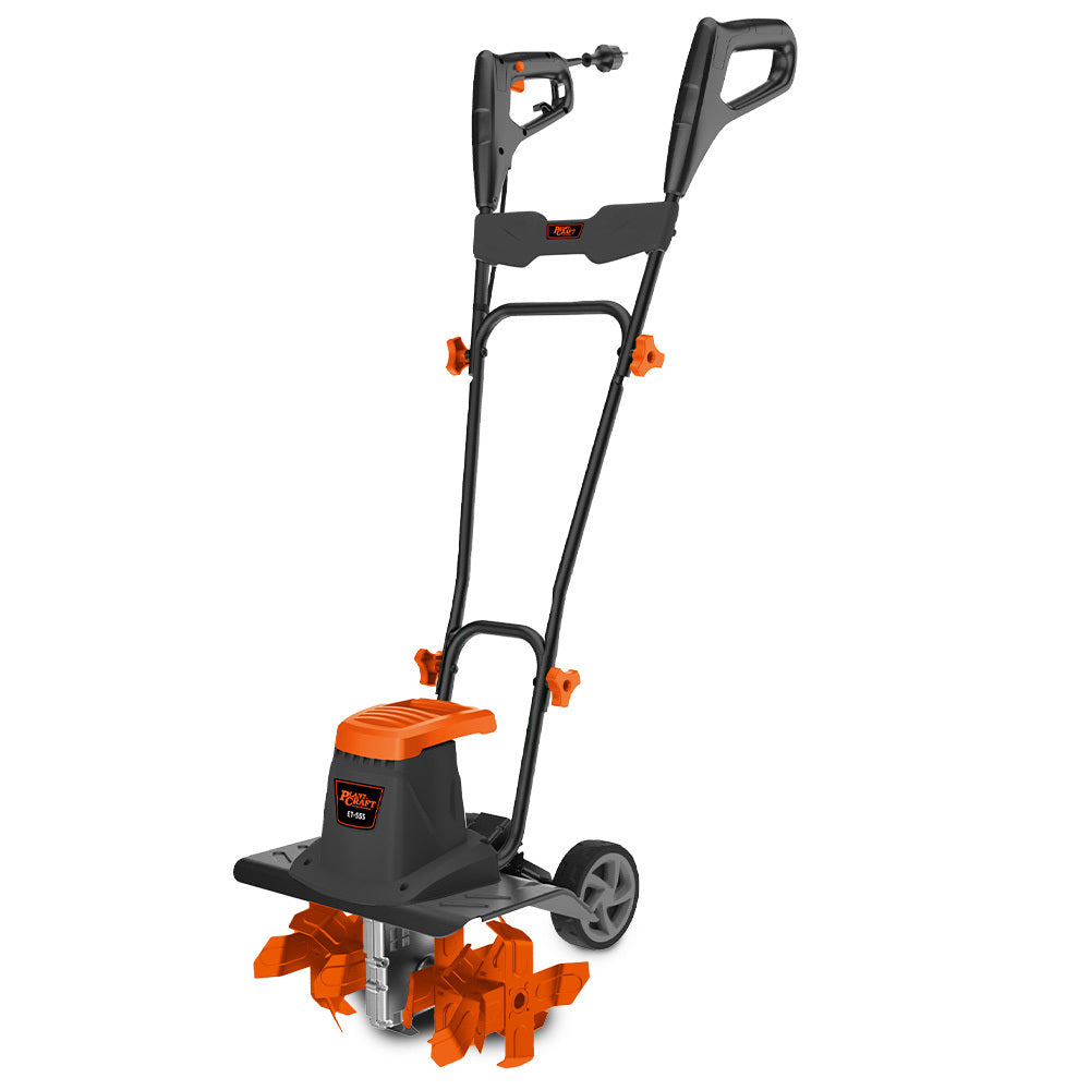 PlantCraft Electric Garden Cultivator Tiller Adjustable Depth 6 Tines