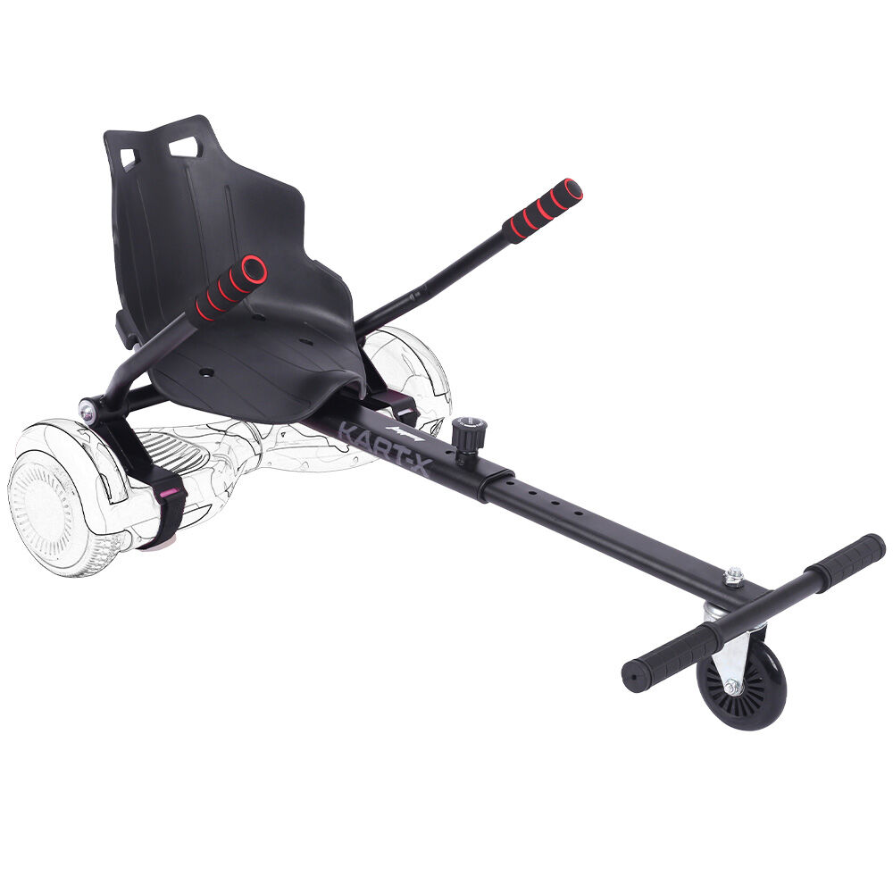 KART-X Hoverboard Seat Attachment Adjustable Frame Black