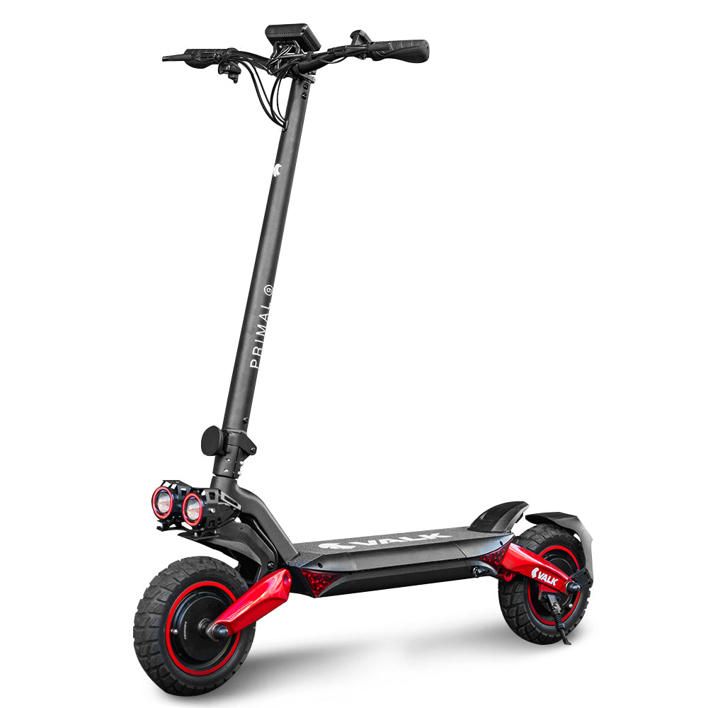 Primal 9 1600W Dual Motor Electric Scooter Black/Red
