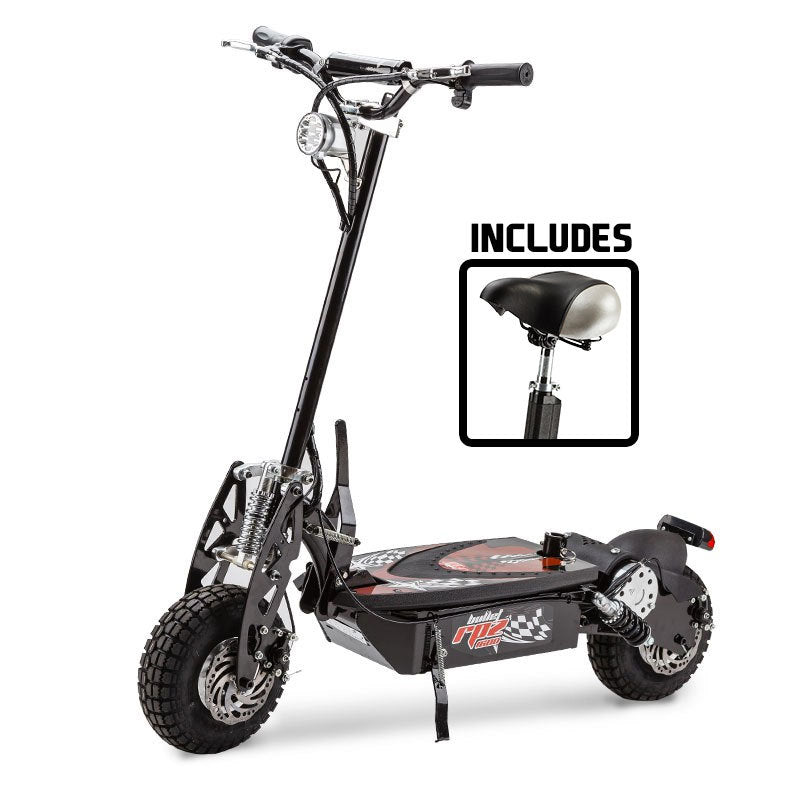 RPZ1600 1000W Electric Scooter Turbo LED Black/Red