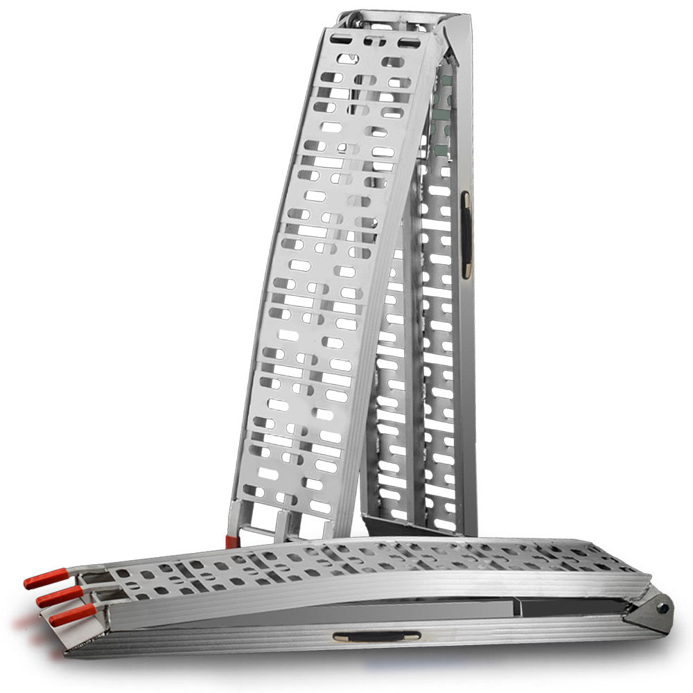 Bullet Pro 2.3m Aluminium Loading Ramps 680kg Pair for ATV Quad Bike Buggy