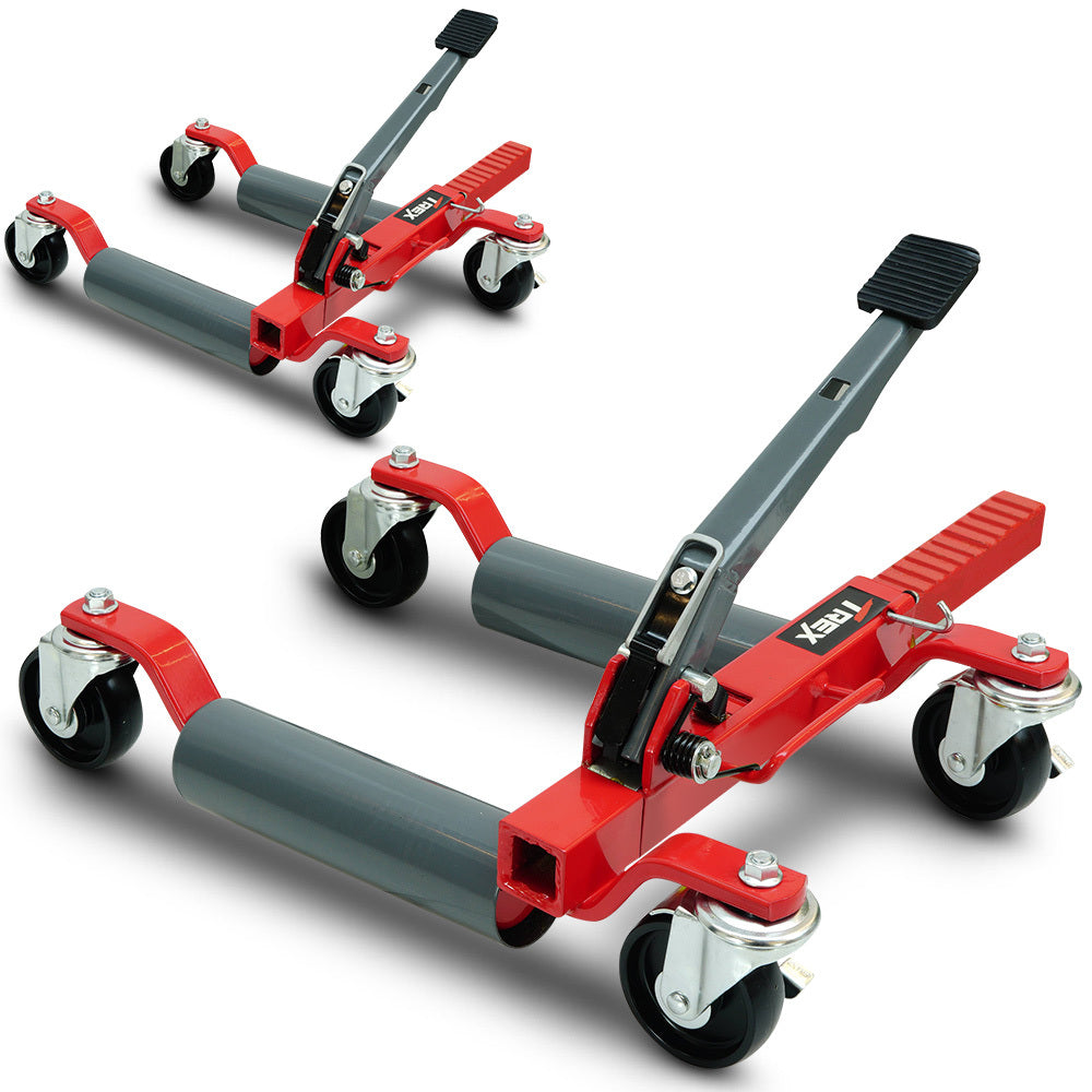 T-Rex 1180kg Vehicle Positioning Jacks Set Mechanical Ratcheting Wheel Dolly