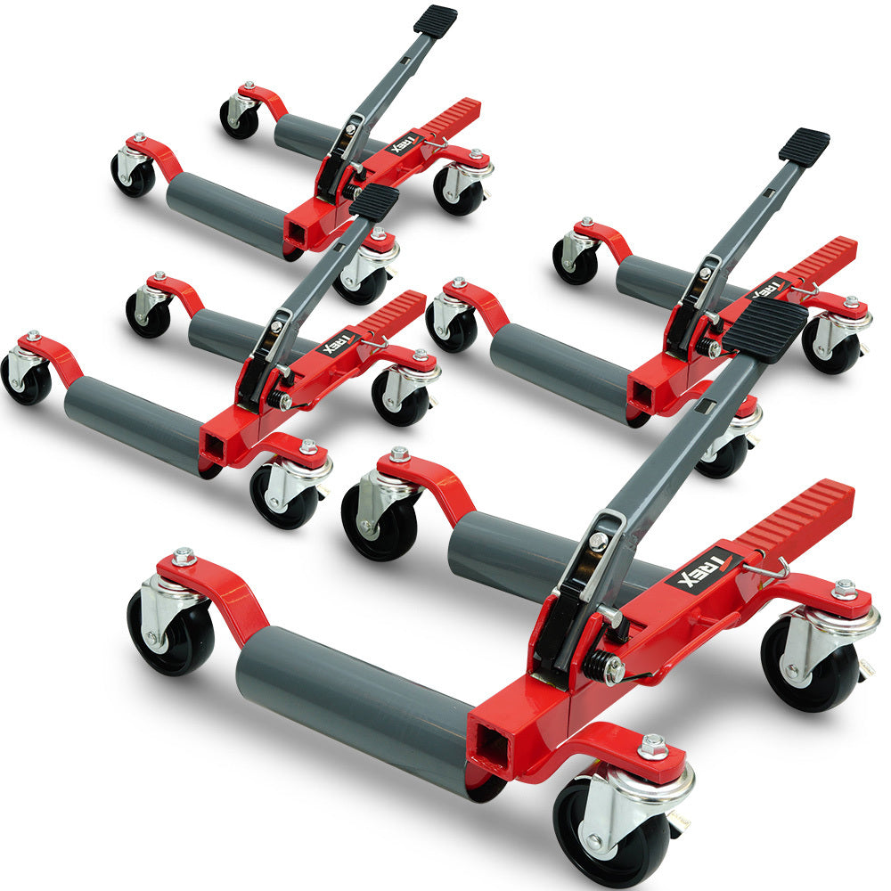 T-Rex 2360kg Vehicle Positioning Jacks Set Mechanical Ratcheting Wheel Dolly
