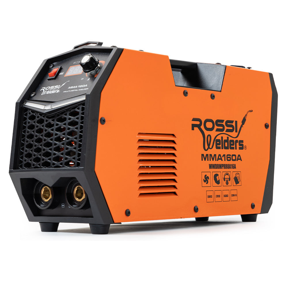 Rossi 160A Inverter Stick Welder Gasless Multi-Metal 15A Plug