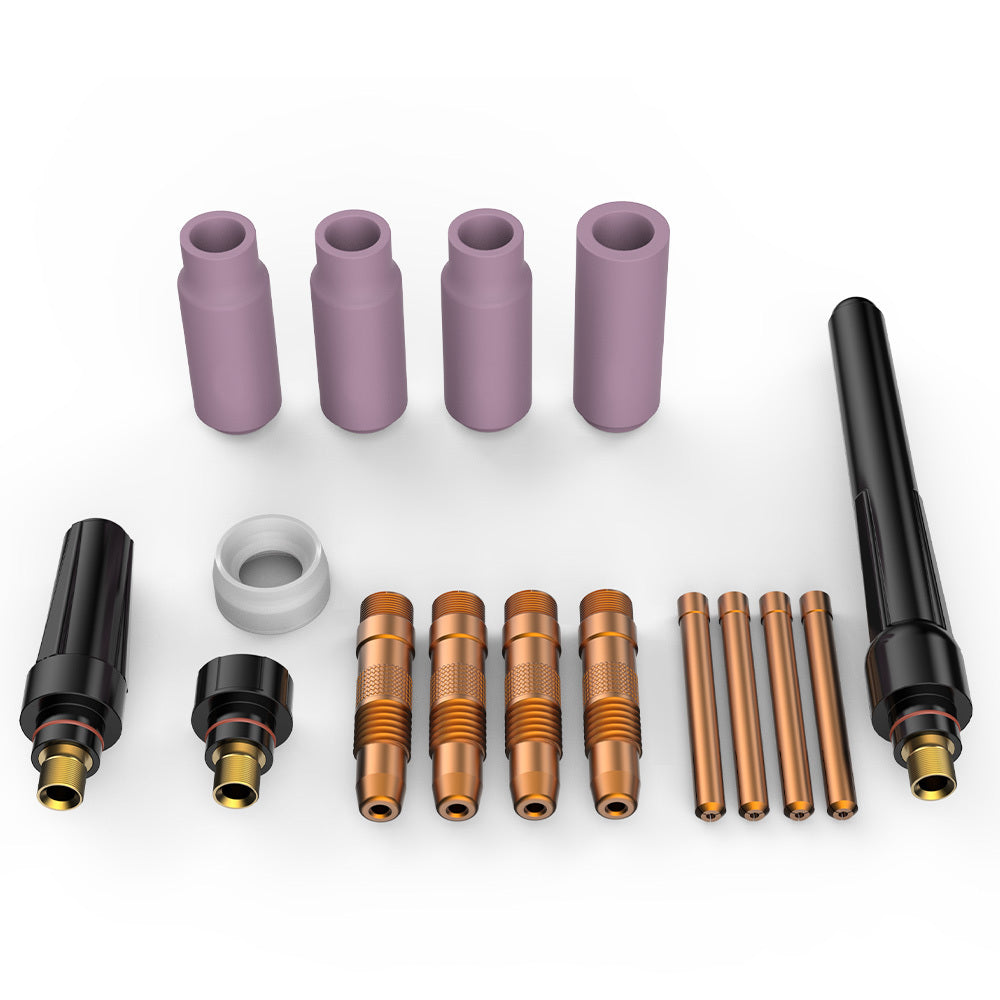 Rossi 16pc TIG Welding Consumables Kit for WP-17/18/26 Torch