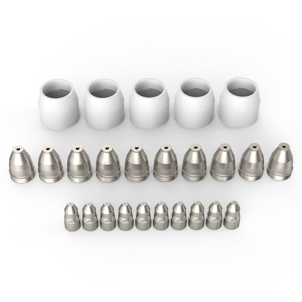 Rossi 25pc Plasma Cutter Torch Consumables Kit for P80
