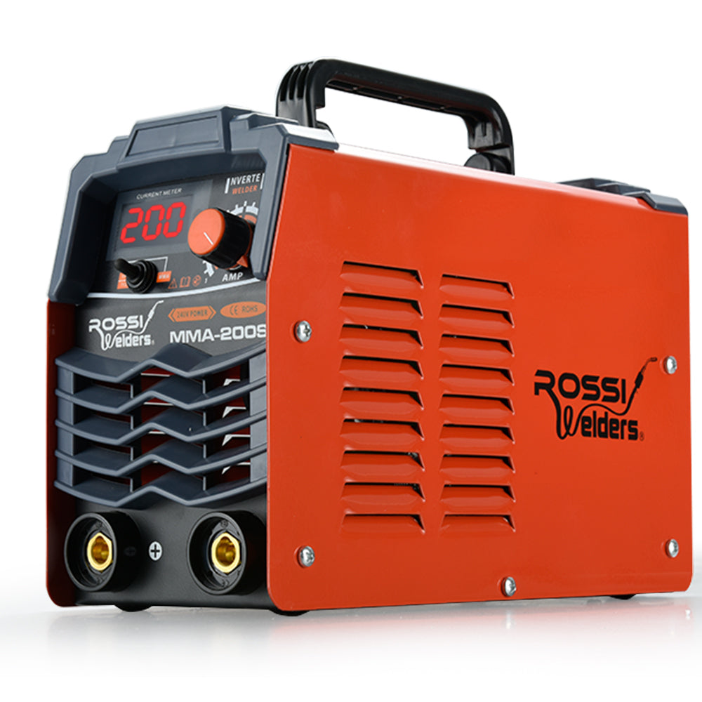 Rossi 200 Amp Portable Inverter Arc Stick Welder 15A Plug