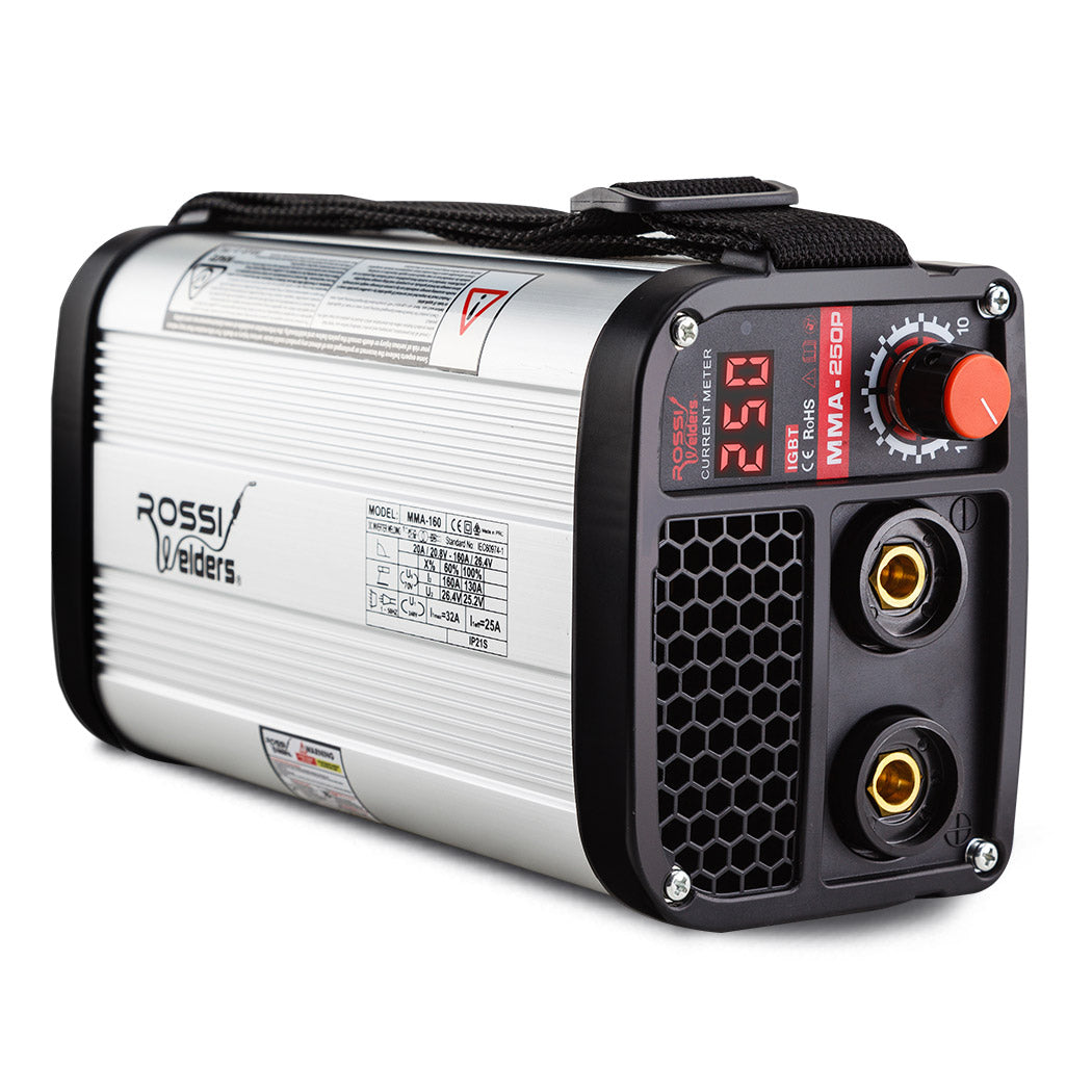 Rossi 250 Amp Portable Welder MMA ARC Stick DC iGBT Inverter 15A Plug