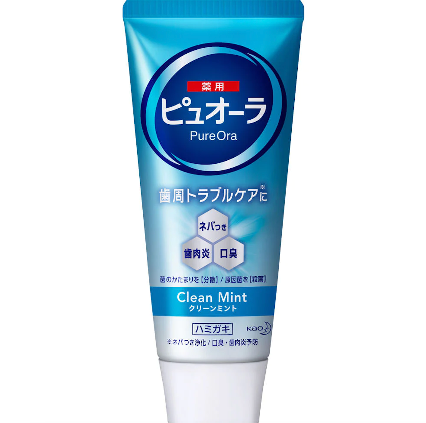 6-PACK KAO Japan Medicinal Pyuora Toothpaste Clean Mint 115g