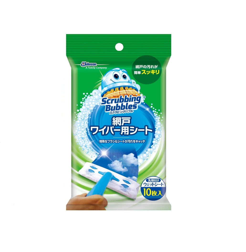 6-PACK Johnson Scrubbing Bubbles Screen Wiper Sheets, 10 Sheets