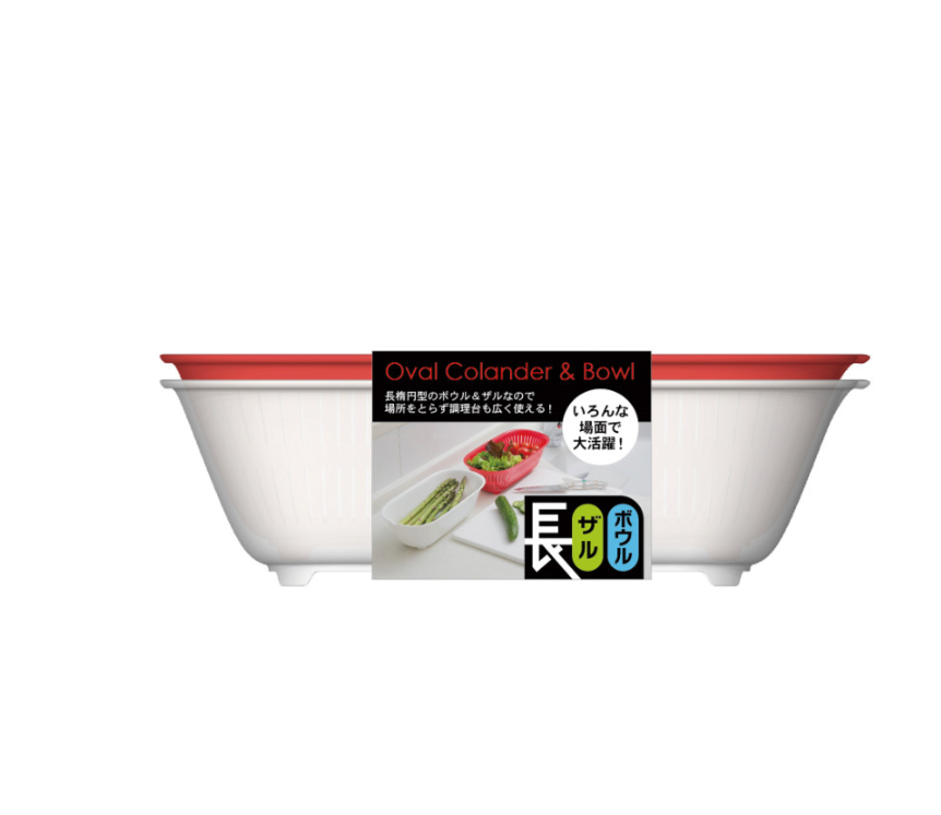 10-PACK KOKUBO Japan Long Drain Set Bowl Red