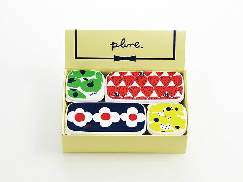 6-PACK Plune Food Storage Box 4-Piece Set Suitable for Refrigerator and Microwave Oven 2 Size available A