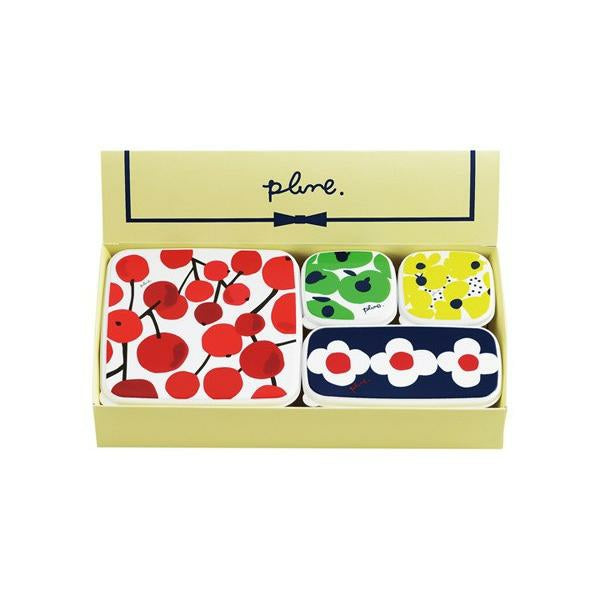 6-PACK Plune Food Storage Box 4-Piece Set Suitable for Refrigerator and Microwave Oven 2 Size available B