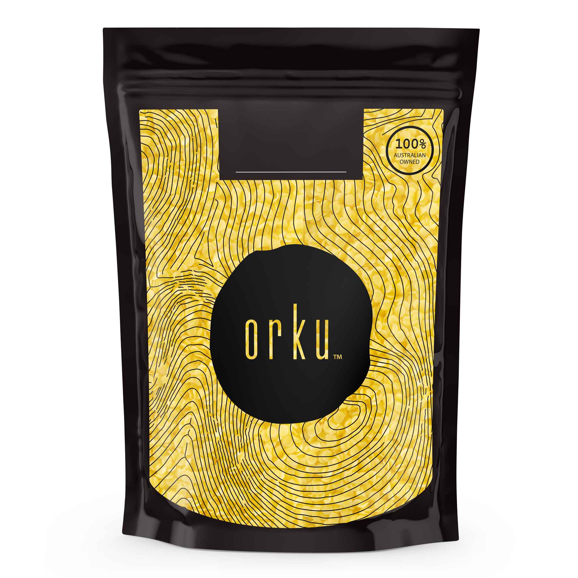 1kg Orku Organic Beeswax Pellets Yellow - Cosmetic Grade Quality Pure Bees Wax