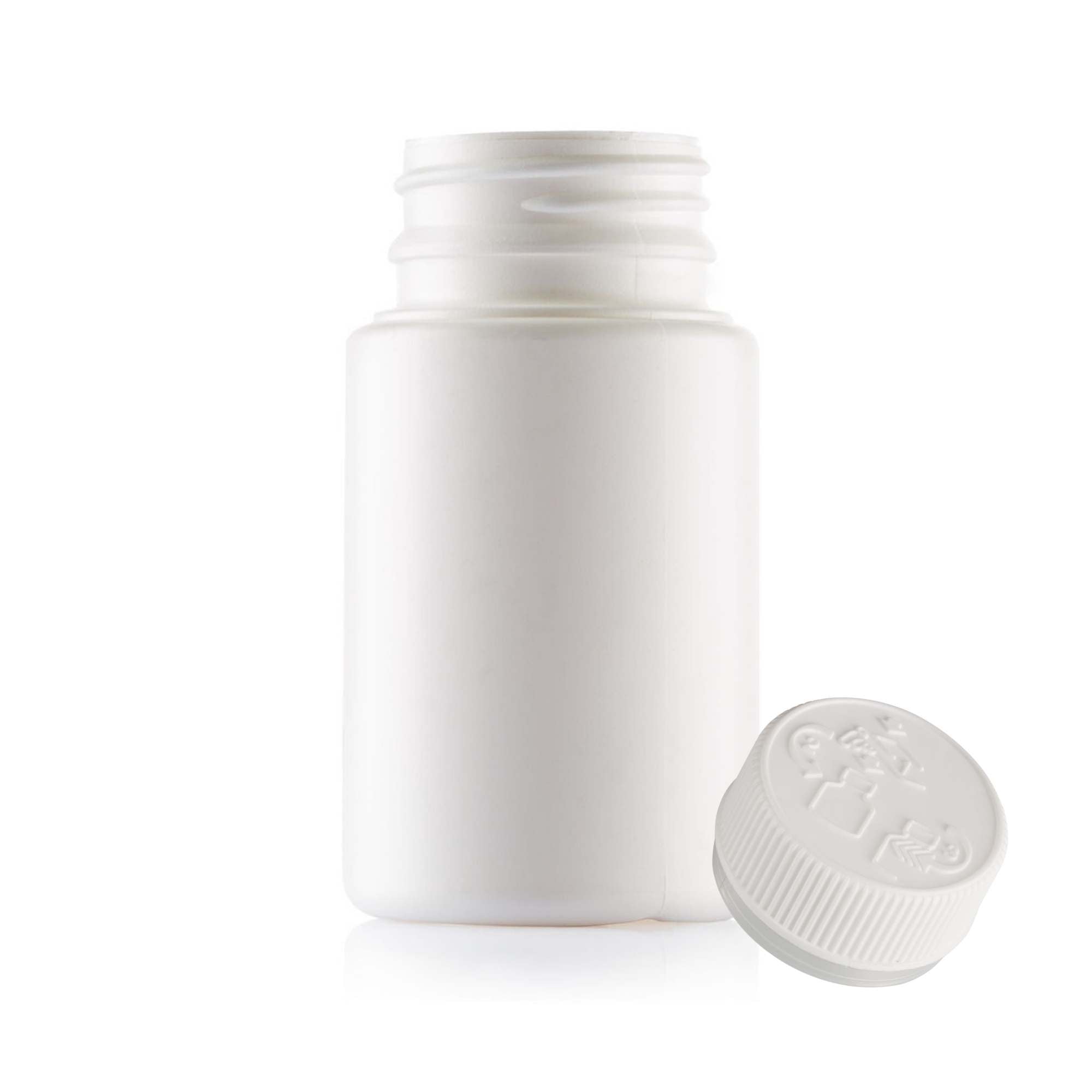 Kitchee 10x Tablet Bottles 90ml + 38mm TamperTel Child Resistant Cap - Round