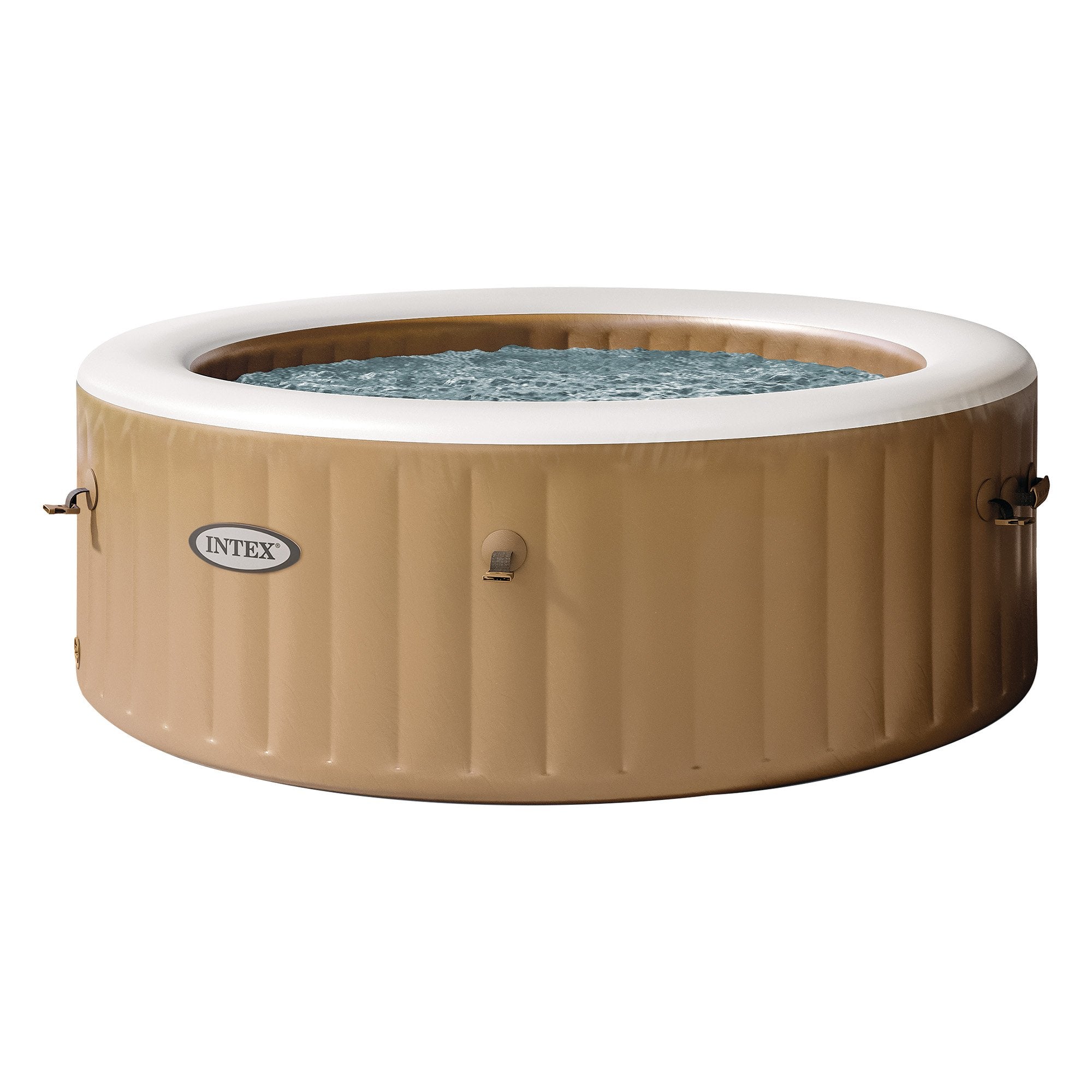 PureSpa 6-Person Inflatable Hot Tub Bubble Massage Sahara Tan
